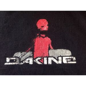 Dakine Alien Skater Skateboard Black 100% Cotton Mens T-Shirt M 39" Chest